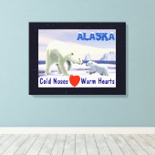 Toile Ours Polaire - Mama Nez Meilleur (Insitu (Plancher de Bois))