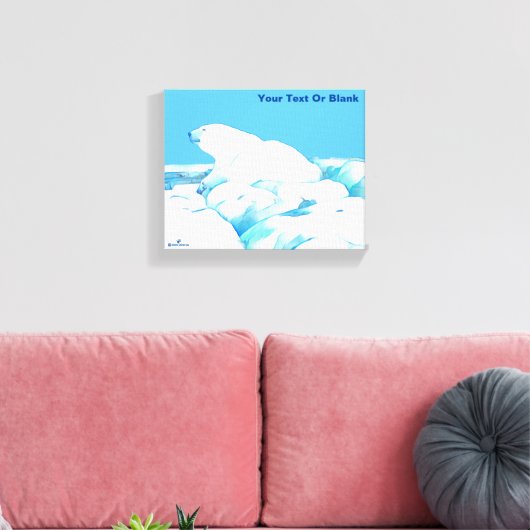 Toile Ours Polaire Sur Glace (Insitu(Salon))