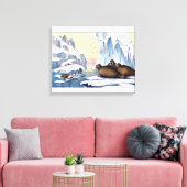 Toile Ours Polaires, Walrus Et Phoques (Insitu(Salon))