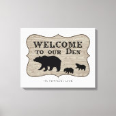 Toile Ours rustique Den (Recto)