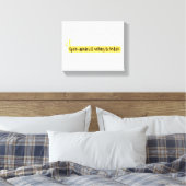 Toile Ouvert d'Esprit et Disposé à Écouter – Typographie (Insitu(Chambre))