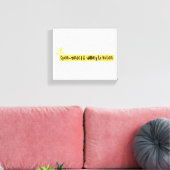 Toile Ouvert d'Esprit et Disposé à Écouter – Typographie (Insitu(Salon))