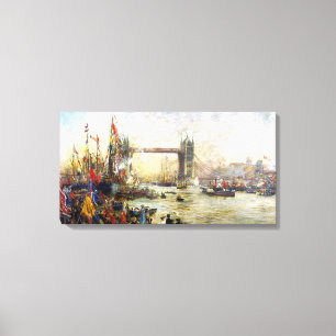 Toile Ouverture du Tower Bridge - William Lionel Wyllie