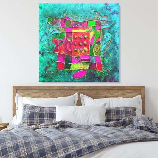 Toile "Ouverture Turquoise" par Paul Buică (Insitu(Chambre))