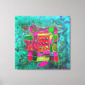 Toile "Ouverture Turquoise" par Paul Buică (Recto)