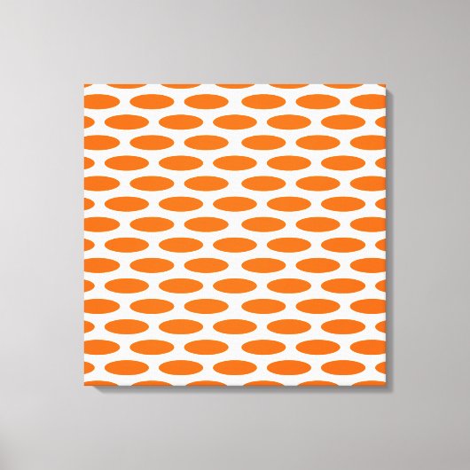 Toile Oval moderne de Tangerine à Emporiomoffa (Recto)