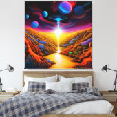 Toile OVNI dans le monde de l'Imaginaire (Insitu(Chambre))