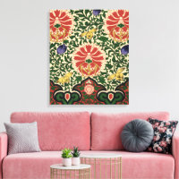 Owen Jones Chinoiserie Rouge Lotus Floral Art Desi