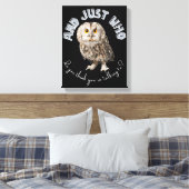 Toile Owl : Et Juste À Qui Pensez-Vous Parler ? (Insitu(Chambre))