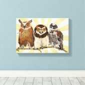 TOILE OWLS DANS UNE VOIE (Insitu (Plancher de Bois))
