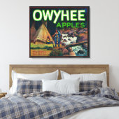 Toile Owyhee Apple Crate LabelNampa, ID (Insitu(Chambre))