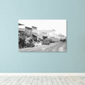 Toile Ox Teams le long de Main Street of Sturgis Photogr (Insitu (Plancher de Bois))