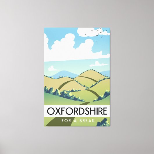 Toile Oxfordshire pour une affiche de break (Recto)