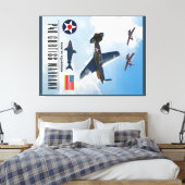 TOILE P-40 CURTISS WARHAWK SQUADRON (Insitu(Chambre))