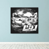 Toile P-51 Mustang (Insitu (Plancher de Bois))