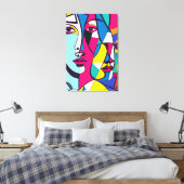Toile PA_003 Pop Art Abstrait (Insitu(Chambre))