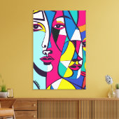 Toile PA_003 Pop Art Abstrait (Insitu(Salon))