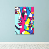 Toile PA_003 Pop Art Abstrait (Insitu (Plancher de Bois))