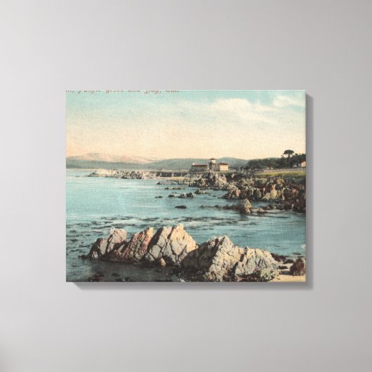 Toile Pacific Grove, CA - Lovers Point, Pacifique (Recto)