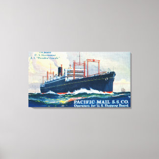 Toile Pacific Mail SS Company on USS President