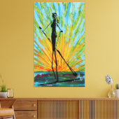 Toile Paddle du coucher du soleil (Insitu(Salon))