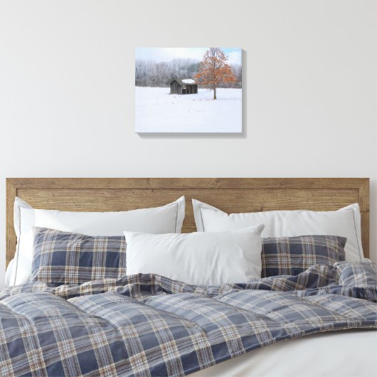 Toile Paddock couvert de neige (Insitu(Chambre))