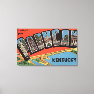 Toile Paducah, Kentucky - Scènes de grandes lettres