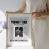 Toile Page de couverture du journal des Affirmations fém