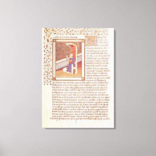 Toile Page de 'Les Dits Moraux des Philosophes' (Recto)