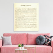 Toile Page de texte Comté de Harford (Insitu(Salon))