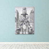 Toile Page de titre de 'Fontaine et jets d'eau dans l'It (Insitu (Plancher de Bois))