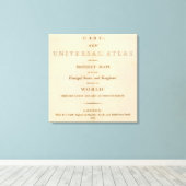 Toile Page de titre du nouvel atlas universel (Insitu (Plancher de Bois))