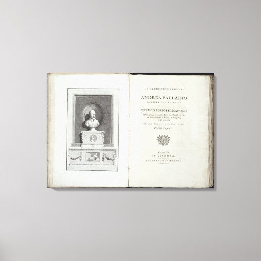 Toile Page de titre 'Le Fabbriche e i Disegni di Andrea (Recto)