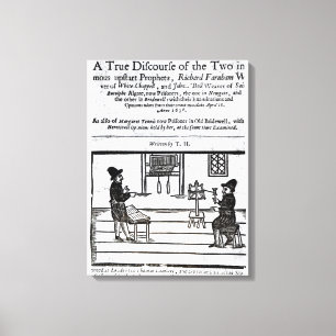 Toile Page de titre "Un vrai discours des deux �"