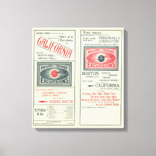 Toile Page des textes des excursions de touriste de