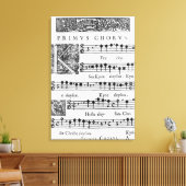 Toile Page d'ouverture de la messe pour le choeur double (Insitu(Salon))