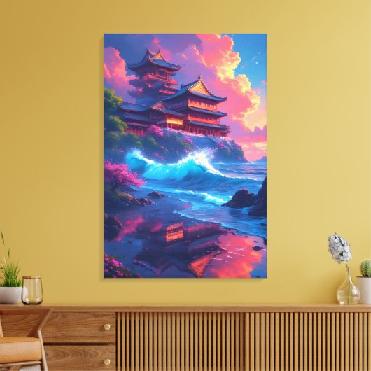 Toile Pagode Dreamwave au bord de la mer (Insitu(Salon))