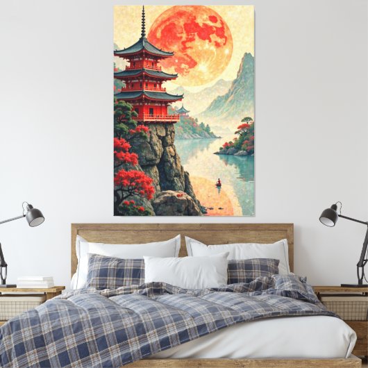 Toile Pagode Lune (Insitu(Chambre))