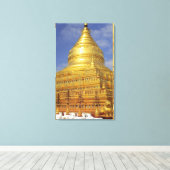 Toile Pagode Shwezigon à Bagan, Bagan (Pagan), 2 (Insitu (Plancher de Bois))