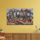 Toile Pagosa Springs, Colorado - Grandes Lettres (Insitu(Salon))