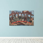 Toile Pagosa Springs, Colorado - Grandes Lettres (Insitu (Plancher de Bois))
