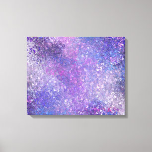 Toile Paillettes roses et violettes brillantes