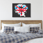 Toile Paint Strokes British S-Shield (Insitu(Chambre))