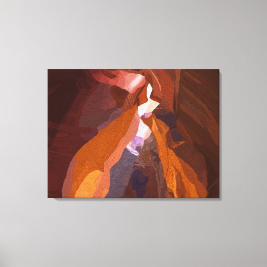 Toile Painted Desert Rock Formation (Recto)