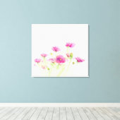 Toile Painted watercolor poppies 3 (Insitu (Plancher de Bois))