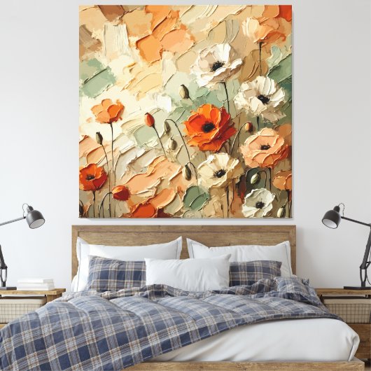 Toile Painterly Bloomscape (Insitu(Chambre))