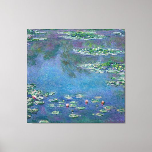 Toile Painting de Monet Water Lilie (Recto)