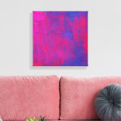 Toile Painting Magenta and Blue Abstract (Insitu(Salon))