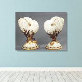 Toile Paire de vases Worcester en forme de Nautilus (Insitu (Plancher de Bois))