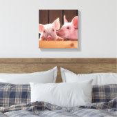 Toile Paire mignonne de cochons (Insitu(Chambre))